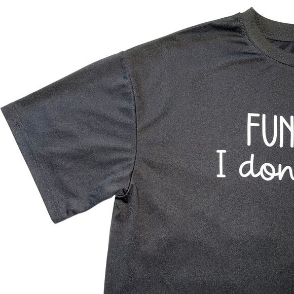 Womens T Shirt Fun Fact I Don't Care Short Sleeve Crew Neck Casual Funny Black - Picture 4 of 5